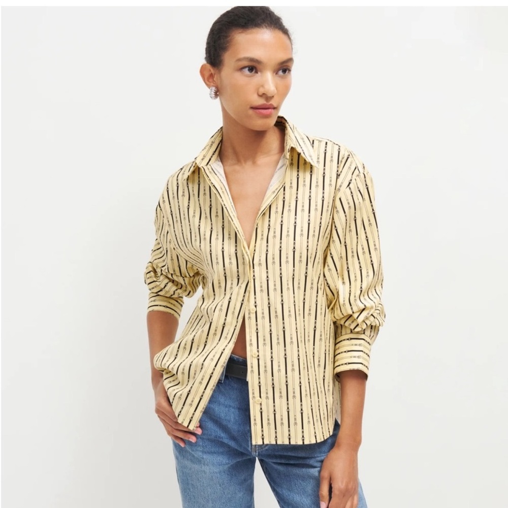 Reformation buckle dress shirt